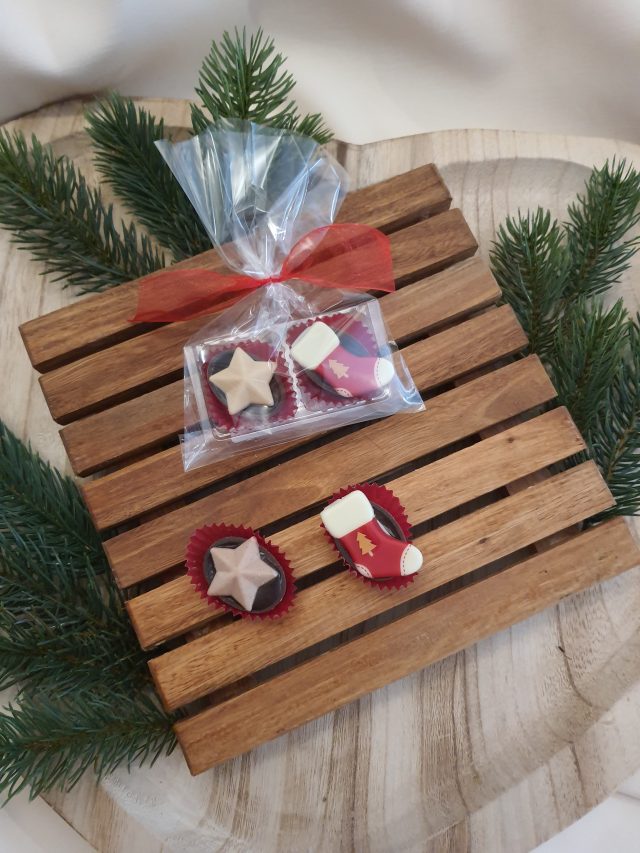 2er-Set Weihnachts-Pralinen Noir