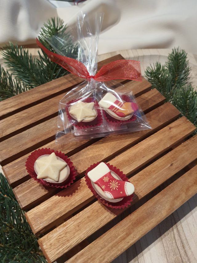 2er-Set Weihnachts-Pralinen Mandel