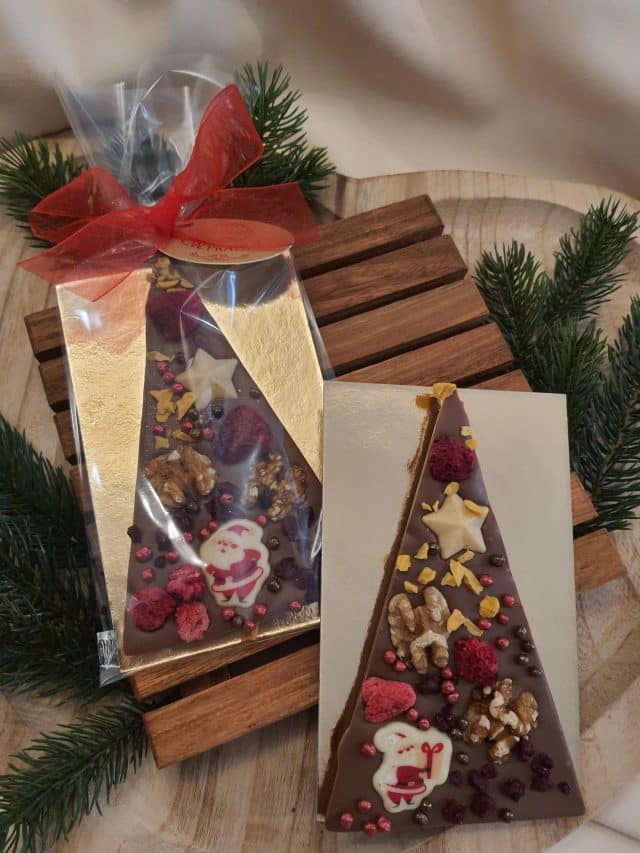 Tannenbaumtafel Vollmilch bunt Weihnachtlich